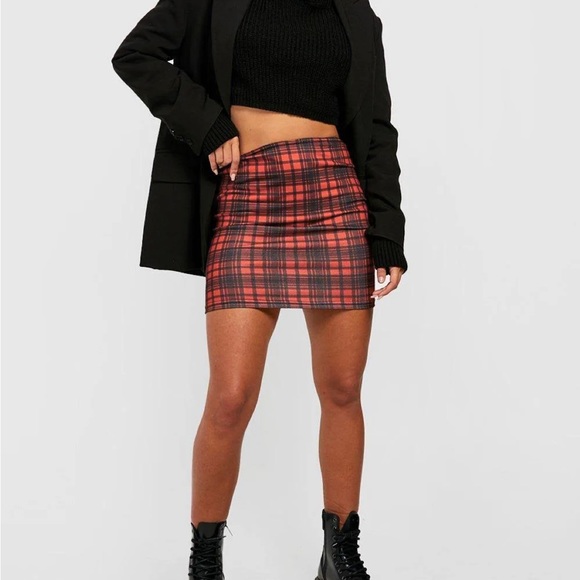 HM Plaid mini skirt size 0 - Picture 3 of 7